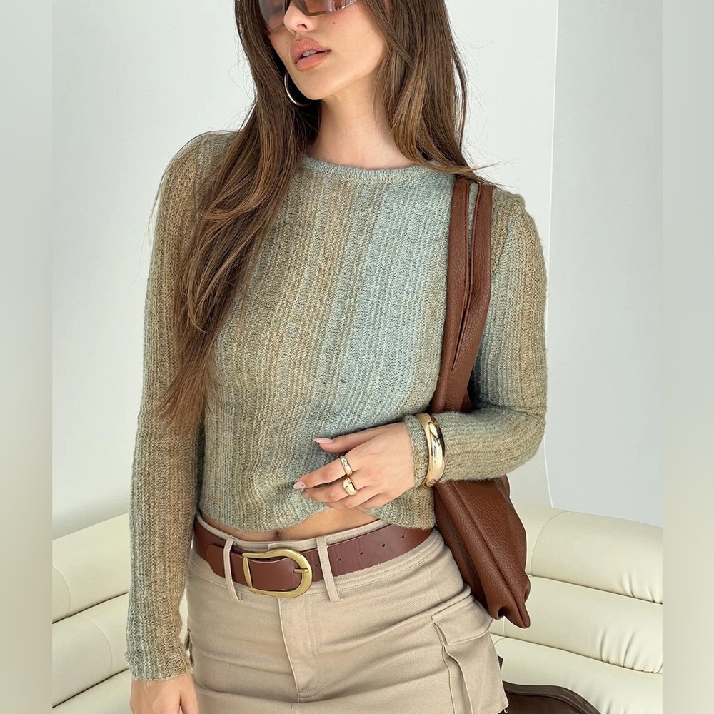 Ombré knit sweater